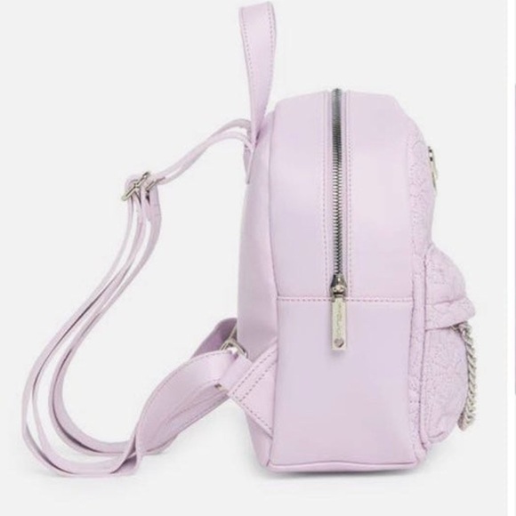 NEW Betsey Johnson Brandi Quilted Backpack, Light Lilac 🌈🎀💜🌸 ✨ - Picture 2 of 3